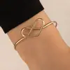 AliExpress joyería simple transfronteriza amor anillo liso pulsera de una sola capa aleación apertura pulsera para hombre y mujer
