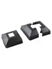 Tapa Decorativa para Tubo Cuadrado Tapón de Plástico Tapa Decorativa para Barandilla Accesorios para Barandilla Tapa Dividida Tapa para Pie Tapa Integrada Tapa de Base