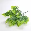 Planta artificial planta verde bonsái partición accesorios de arreglo floral decorativos plástico pasto falso hojas de planta acuática hojas persas eucalipto