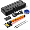 Soldador de estaño USB portátil recargable de 5V8W sin cable para soldadura y reparación, Mini juego de soldador doméstico con batería de litio