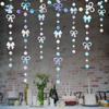 Arco fantasma más flores redondas para decoración de ventanas, fiestas de cumpleaños, bodas y vacaciones.