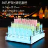 Portavasos Luminoso Cóctel Arcoíris B52 Vaso Escarchado Juego de Vasos de Chupito Dado Tres Caras