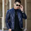 Jaqueta de couro masculina nova WSH8961 sem forro de fleece, moderna e versátil, estilo coreano, casual, estilosa para outono e inverno