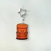 Bolsa Escolar Desenho Animado Antropomórfico Acrílico Imagem Estrela Chaveiro Acessório Pingente Acrílico Aluno Acessórios Escolares Beleza