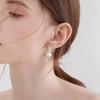 Aretes de Perlas, Estilo Coreano, Estilo Pequeño Fragante, Aretes de Perlas en Forma de C, Elegantes a la Moda, Aretes de Cuentas de Concha, Suministro al Por Mayor para Mujeres