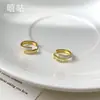 Th0151 S999 Aretes de Plata Aguja de Goteo Esmalte Zirconia Destellante Aretes de Atmósfera de Temperamento de Lujo Ligero de Alta Gama 2025 Nuevo Estilo Explosión