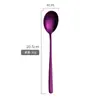 Cuchara de acero inoxidable 304, tenedor para comer en el hogar, cuchara coreana, cuchara, cuchara, cuchara coreana, cuchara de mango largo, cuchara para mezclar, cuchara para sopa
