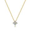 Collar de Plata de Ley S925 de Trébol de Cuatro Hojas para Mujer, Chapado en Oro de 18 Quilates, Cadena para Clavícula, Diseño de Nicho de Alta Gama, Minimalista
