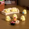 Micro Paisagem Criativa Fofa Lazer Pintinho Feliz DIY Acessórios de Decoração Casa de Bebê Jardinagem Enfeites de Mesa Carro