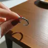 Anillo Vintage de Plata Tailandesa con Diseño Único para Mujer, Estilo Hip-Hop, Nuevo Artículo de Moda Tendencia de Japón y Corea, Versátil y Elegante