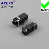 Interfaz de alimentación PJ-208B jack de auriculares de 2,5 mm 4 pines 2 pines fijos jack de 2,5 MM
