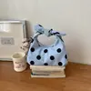 Transfronteiriço 2026 Novo Modelo Portátil Retrô Casual Moda Diária Bolinhas Transversal Ombro Único Grande Capacidade Bolsa de Bolinho para o Dia a Dia