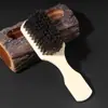 Cepillo para Barba de Hombre, Cepillo de Cerdas de Jabalí, Cepillo para Recortar y Limpiar el Cabello, Peine de Madera, Cepillo para Cabello con Aceite para Hombres y Mujeres, Mayoreo