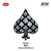 Transfronterizo Nuevo Producto Dios del Juego Serie de Póker Set de Globos de Película de Aluminio Decoración de Escena Suministros de Decoración para Fiestas Amor