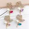 Accesorios de Perlas para Nuevo Estilo Funda de Teléfono con Flor de Rosa Incrustada de Diamantes, Adornos DIY para Zapatos con Agujeros de Belleza, Decoraciones de Flor Hueca de Perla para Mujeres
