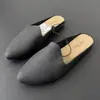 Nuevas Pantuflas Mocasín de Punta Abierta Verano 2026, de Moda y Versátiles, Pantuflas Planas sin Cierre para Mujer para Uso en Exteriores, Venta al por Mayor para Exportación