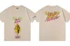 Gallery Dept Lavado y Desgastado Manga Corta Retro High Street Vintage Camiseta Suelta para Pareja Moderna