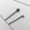 Accesorios de joyería hechos a mano DIY, bandeja de metal de 4,5 cm, clip de palabra negro, clip lateral, horquilla para el cabello