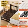 Cama Infantil de Hierro Forjado, Cama Convertible, Cama Grande, Cuna Ampliada, Cama Individual para Niños, Cama de Princesa para Niñas, Cama de Noche