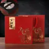 Caixa de Embalagem para Chá Pu'Er de Yunnan Caixa de Presente Bolo Qizi Chá Branco Velho de Fuding Árvore Antiga Bolo de Chá 357g Caixa Vazia
