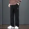 Pantalones Casuales para Hombre Otoño Sueltos Pierna Recta Elásticos Deportivos Pantalones de Chándal Nuevo Otoño/Invierno Pana Más Terciopelo Pantalones Largos