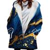 Venta caliente transfronteriza 2023 nueva gabardina para mujer de invierno engrosada de imitación de cordero estilo europeo y americano con capucha de color con costuras al por mayor