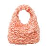 Bolsa Temperamento, Textura Macia, Bolsa de Ombro Feminina de Grande Capacidade, Bolsa Nuvem Puff Casual para Deslocamento, Nova Bolsa Plissada Japonesa e Coreana