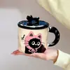 Taza de Cerámica de Gato Lindo, Regalo Práctico para Mejor Amigo, Taza para Beber en Casa, Taza de Café para Oficina