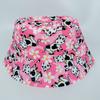 Chapéu de Pescador Estampado Infantil, Reversível, Chapéu Balde Fofo de Desenho Animado Floral Vaca, Proteção Solar, Transfronteiriço, Faz o Rosto Parecer Menor