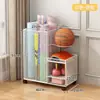Cesta de Almacenamiento para Esterillas de Yoga, Estante de Almacenamiento para Equipos Deportivos y de Fitness en Casa, Estante de Almacenamiento Doméstico para Rellenar Espacios para Bádminton y Baloncesto