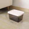 Caja de almacenamiento de plástico transparente para libros de estudiantes, ropa, juguetes y gran capacidad para el hogar.