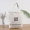 Fabricante Moda Portátil Bolsa de Lona Evento Promoção Compras Bolsa de Algodão em Branco Publicidade Impressão Bolsa de Lona Atacado