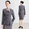 Blazer de Mujer de Temporada Primavera y Otoño del Fabricante, Atuendo Profesional Elegante, Conjunto de Falda Corta y Pantalones Largos, Uniformes para Personal de Hotel y Joyería