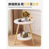 Mesa de centro redonda pequena mesa de café sala de estar simples casa mesa lateral de sofá quarto mesa de cabeceira mesa de varanda mini minimalista criativa