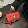 Bolsa Feminina Xadrez Grande Tendência 2026 Popular na Internet Celebridade Transfronteiriça Nova Bolsa Quadrada Pequena Bolsa de Mão Bolsa Transversal de Ombro