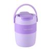 Taza Sellada de Plástico para Sopa con Tapa, Taza Portátil para Desayuno de Estudiante Apta para Microondas con Vajilla