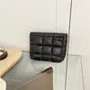 Bolso de Mano de Color Sólido para Mujer 2025 Invierno Nuevo de Moda Bolso acolchado a cuadros Moda Versátil Casual Estilo Occidental Bolso Pequeño