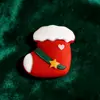Acessórios para Árvore de Natal Cabeça de Velho Boneco de Neve Desenho Animado DIY Cola de Creme Grampo de Cabelo Ímã de Geladeira Fivela de Sapato Acessórios de Resina Enfeites