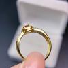 ¡Anillo de Rubí con Monturas Finamente Elaboradas de Plata 925! Piedra Principal 4*5mm Rubí Natural, Admite Pruebas