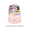 Conjunto de decoração de mesa para festa de aniversário com tema Sanrio transfronteiriço com pratos de papel, guardanapos de papel e toalha de mesa Hello Kitty
