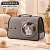 Cápsula espacial portátil para animais de estimação, bolsa de transporte para gatos, bolsa de mão com alça de ombro, mochila para atividades ao ar livre, bolsa para gatos com múltiplos furos ventilados e respiráveis