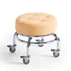Taburete pequeño con ruedas, taburete bajo, taburete de rodaje silencioso, taburete para caminar para niños, taburete de manicura, taburete de pedicura, taburete para cambiarse de zapatos, herramienta para el cuidado infantil