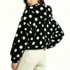 Amazon Transfronterizo Europeo y Americano 2026 Otoño/Invierno Chaqueta de Felpa con Cuello de Lunares Top Cálido Corto Holgado con Cremallera