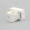 Módulo de socket de computadora tipo 128 CAT5E ultra-cinco panel multimedia de red cableada de 90 grados módulo de enchufe a tierra