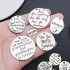 Colgante Inspirador Letra Inglesa Plata Antigua Collar DIY Llavero Encanto de Aleación Accesorios de Joyería Más Vendido en Amazon