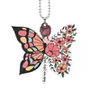 Pendente Acrílico Criativo Novo de Borboleta Transfronteiriça Decoração de Interior de Carro Pingente Chaveiro de Mochila Decoração de Casa