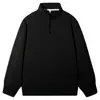 Sudadera súper suave de 420 g con media cremallera, un nuevo artículo de moda otoño/invierno, casual y versátil, una opción popular, y una prenda superior para hombre con forro polar.