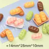 Simulação três-dimensional de puff de leite de coco brincadeira com comida DIY acessórios de cabelo presilhas de cabelo brinquedos infantis decoração geladeira sapatos chaveiro
