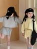 Yuyu Princess Falda Corta Irregular Estilo Coreano Nuevo de Primavera para Niñas Falda Wei con Abertura Personalizada