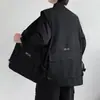 Estilo Japonês Primavera e Outono Marca Tendência Funcional Tático Roupa de Trabalho Calça com Bolsos Multi-Abas Colete Fino Logotipo Popular Colete de Cintura Jaqueta